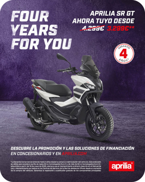 FOUR YEARS FOR YOU - Aprilia SR GR